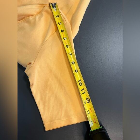 J. Jill Perfect Pima V-neck Elbow Sleeve Tee, Yellow, Sz Small - Picture 5 of 9